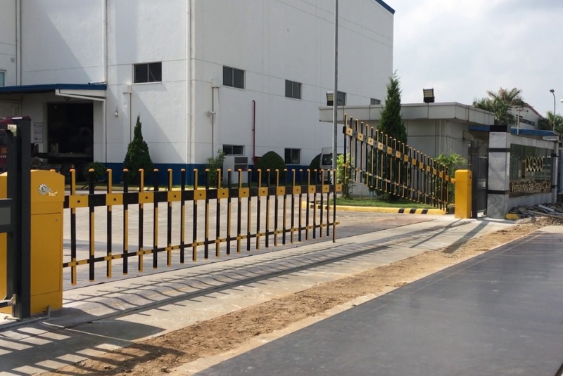 Barrier hàng rào được lắp đặt ở các khu vực trọng yếu trong nhà máy