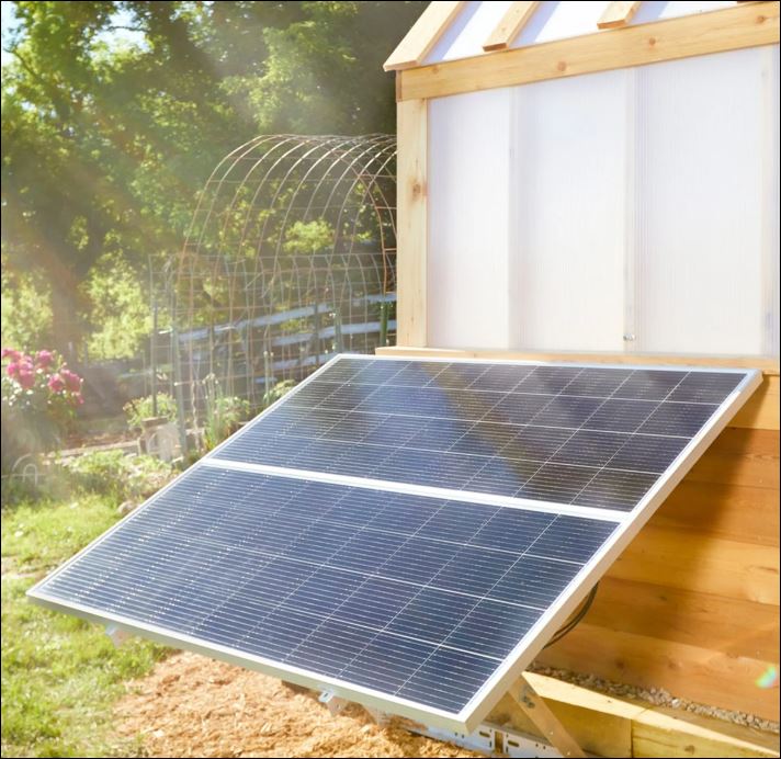 Lắp đặt pin mặt trời đơn giản ngoài trời