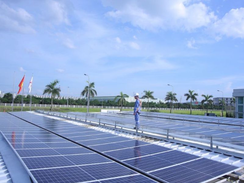 Lợi ích điện mặt trời cho sản xuất Hòa Phát Hải Phòng tiết kiệm lớn, vận hành bền vững