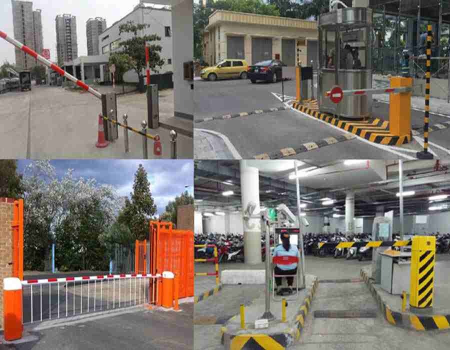 Barrier tự động được sử dụng rộng rãi ở các bãi quản lý xe, nhà máy