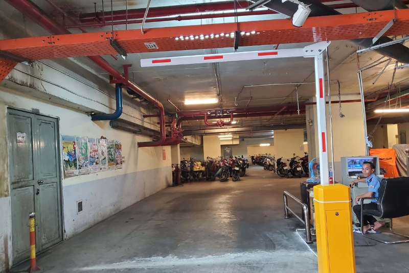 Dòng Barrier cần gập 90 độ được ứng dụng phổ biến ở các hầm giữ xe