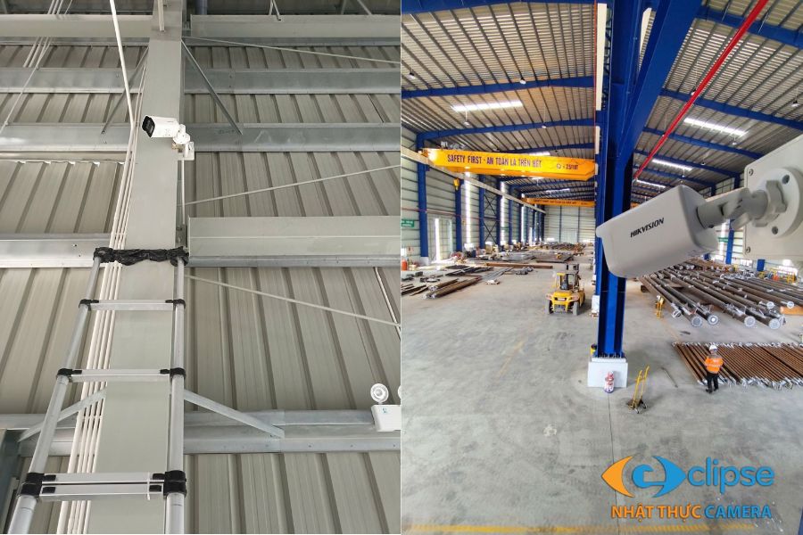 Thi công cải tạo hệ thống camera và tường rào cho nhà máy chuyển đổi sang chế xuất