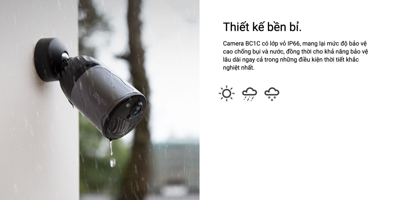 bc1c camera Hỗ trợ chuẩn IP66