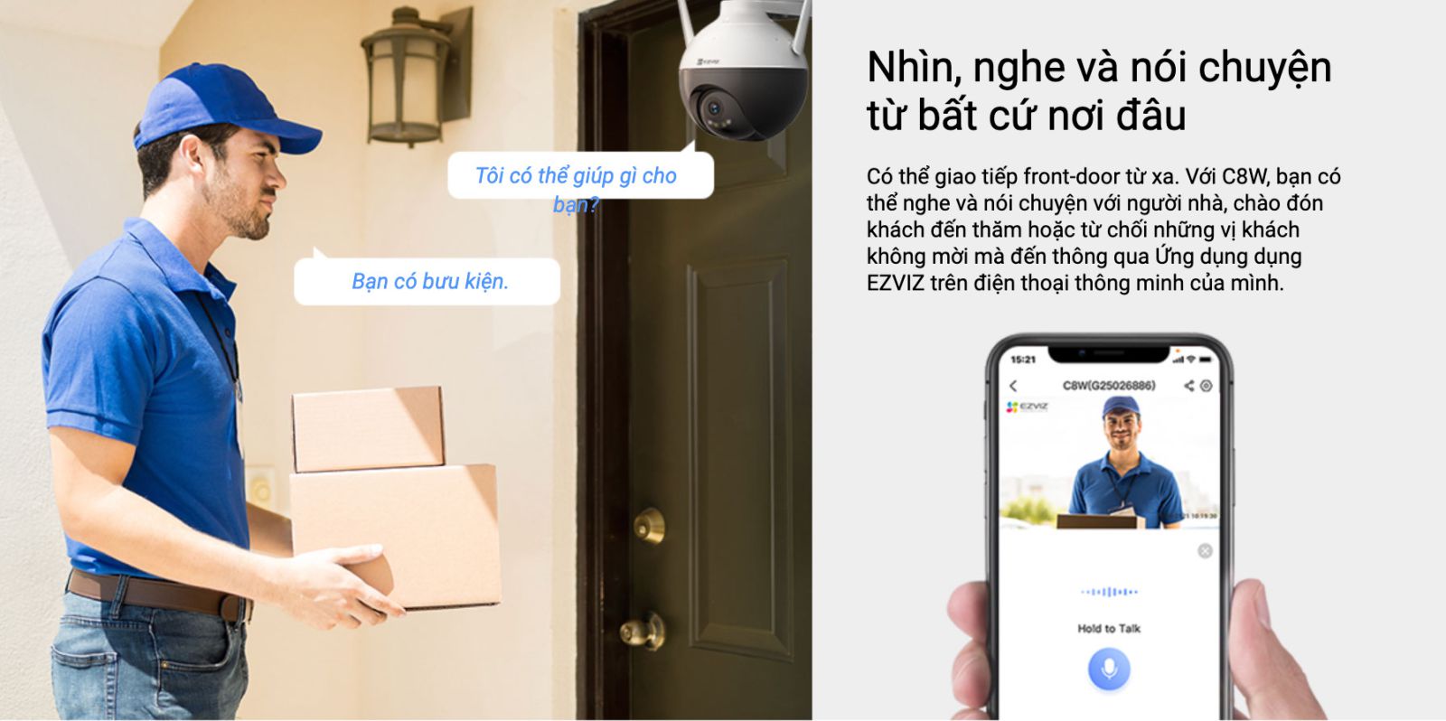 c8w 4mp Hỗ trợ đàm thoại 2 chiều