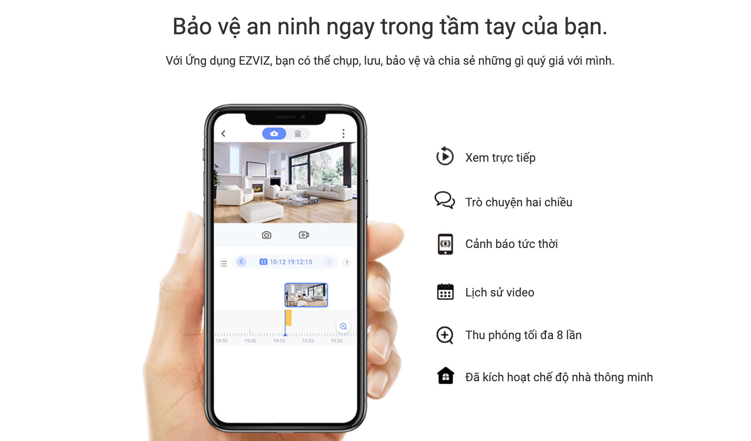quản lý qua app điện thoại