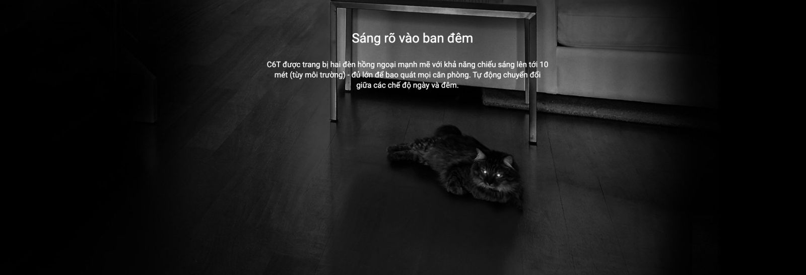 ezviz camera c6t tầm nhìn hồng ngoại lên đến 10 m