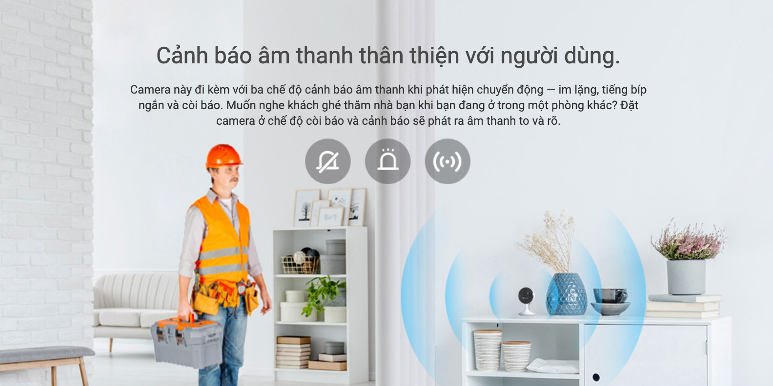 ezviz c1c-b 1080p Chức năng phát hiện chuyển động