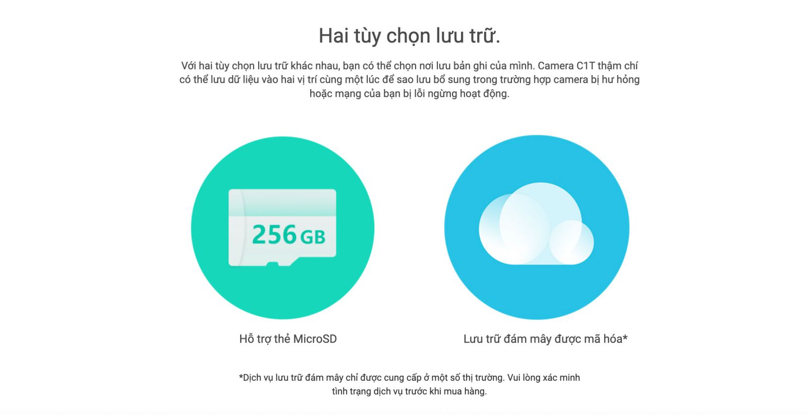 camera ezviz c1t lưu trữ đa dạng