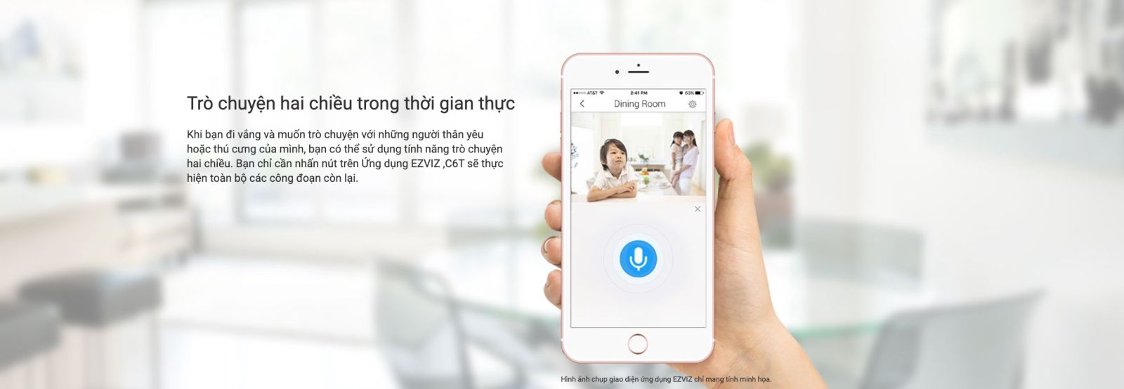 ezviz c6t rf đàm thoại 2 chiều