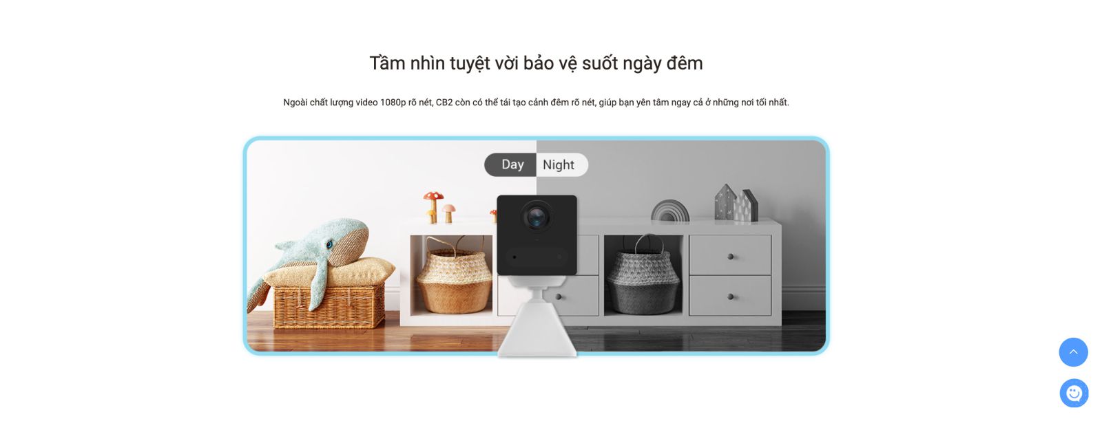 camera ezviz cs-cb2 có đèn Hồng ngoại 5m