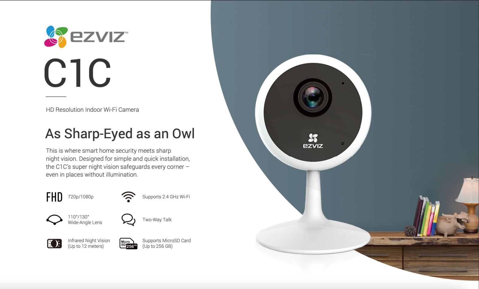 camera ip wifi ezviz c1c 2mp 1080p full hd