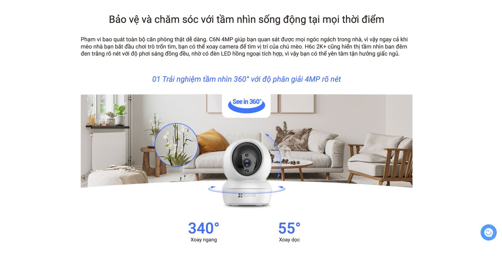 camera ezviz c6n 4mp 2k