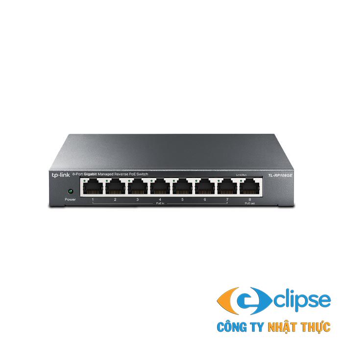 8-Port Gigabit Managed Reverse PoE Switch TP-LINK TL-RP108GE
