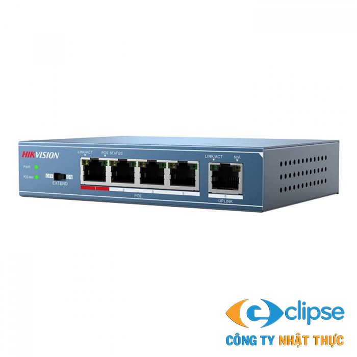Switch POE 4 cổng 100M HIKVISION DS-3E0105P-E(B)