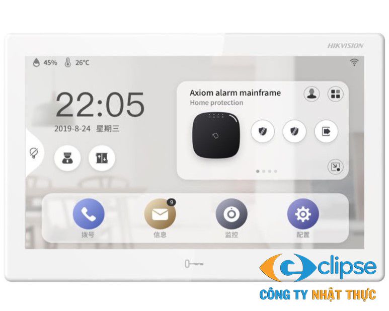 Màn hình căn hộ thông minh cao cấp 10.1 inch HIKVISION DS-KH9510-WTE1(B)