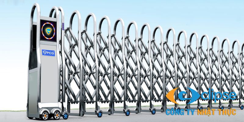 Cổng xếp inox P-025