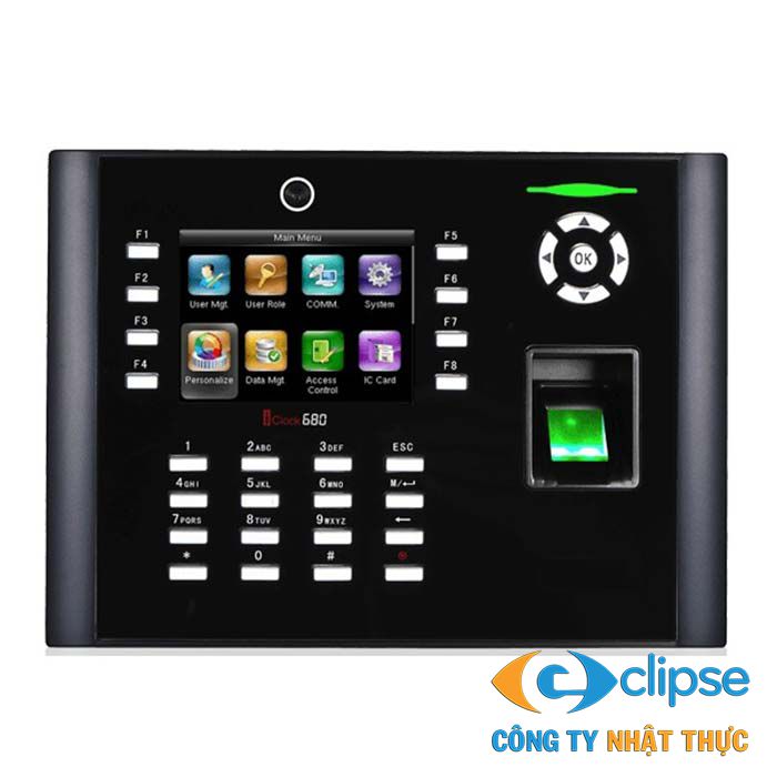 Máy chấm công vân tay và thẻ cảm ứng RONALD JACK ICLOCK 680
