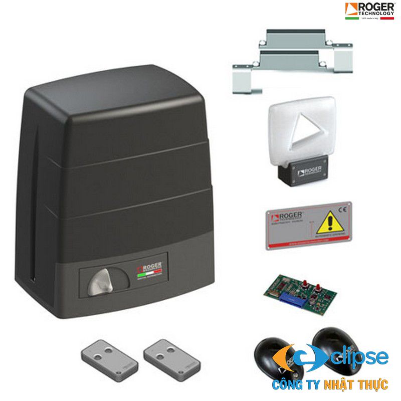 Cổng tự động trượt Roger Italia KIT BM30 - 24V - 400kg
