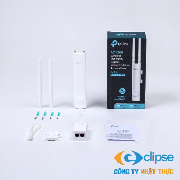 Access Point ngoài trời Dual-band AC1200 Tốc độ 867Mbps TP-LINK EAP225-Outdoor