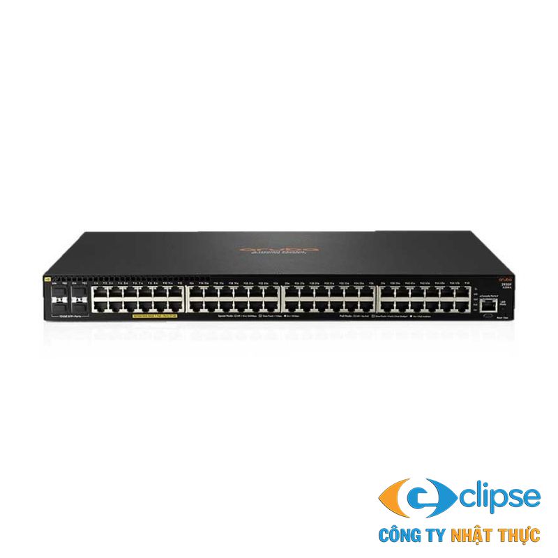 Switch mạng Aruba 2930F 48G PoE+ 4SFP+ 740W (JL558A)