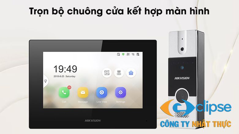 Bộ chuông cửa màn hình IP HIKVISION SH-KIS6213-WTDE