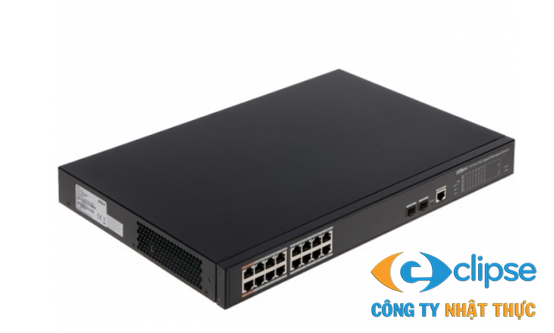 Switch PoE 16 Port Dahua DH-PFS4218-16GT-230