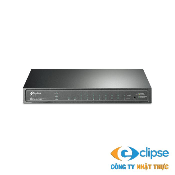 Smart Switch JetStream 10 cổng Gigabit với 8 cổng PoE+ TP-LINK TL-SG2210P