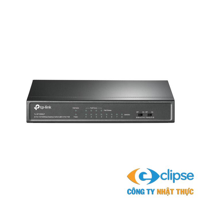 Switch 8 cổng 10/100Mbps với 4 cổng PoE TP-LINK TL-SF1008LP