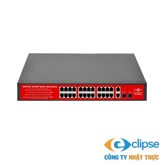 Switch PoE 24 cổng ONECAM SW-26-24P-2FP-A