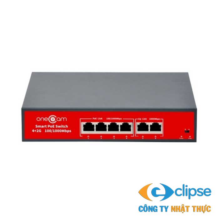 Switch PoE 4 cổng ONECAM SW-06-04P-G