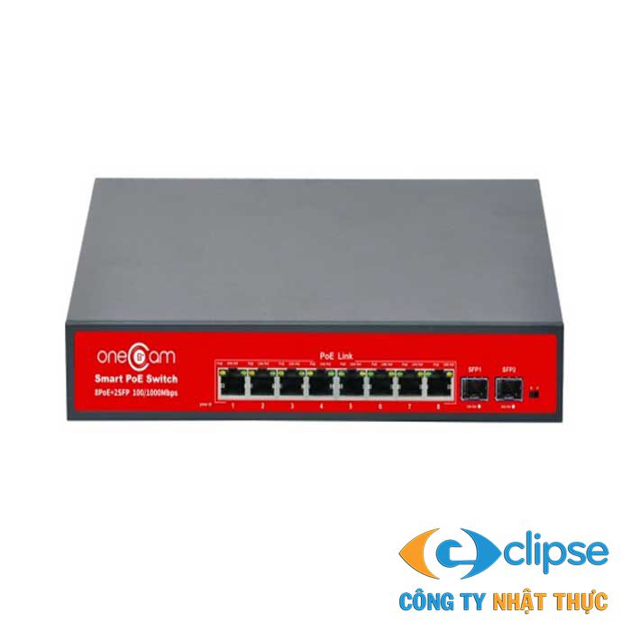 Switch PoE 8 cổng ONECAM SW-10-08P-G