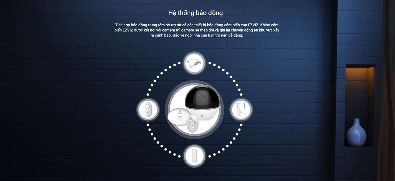 ezviz c6t 1080p với hệ thống báo động thông minh