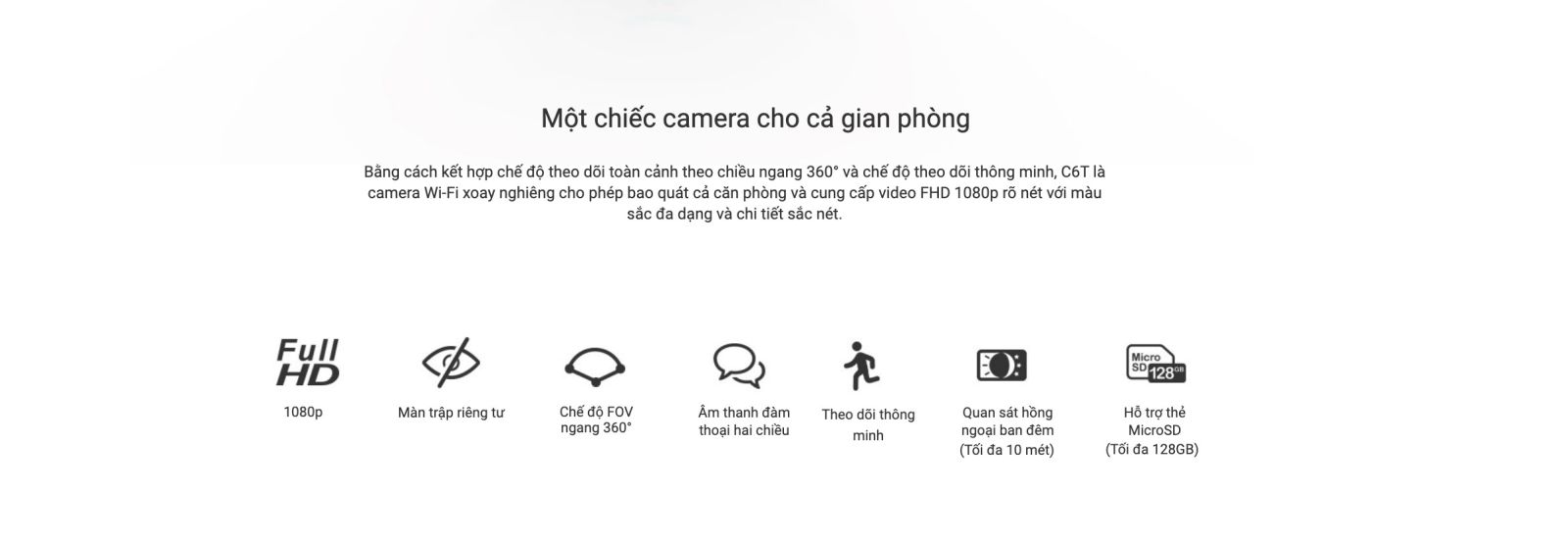tính năng hiện đại của camera c6t ezviz 