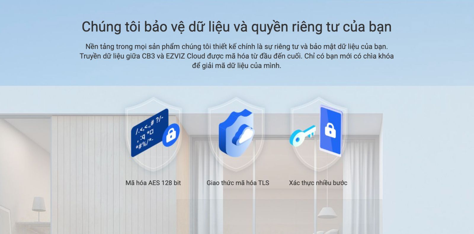 ezviz cb3 bảo vệ sự riêng tư