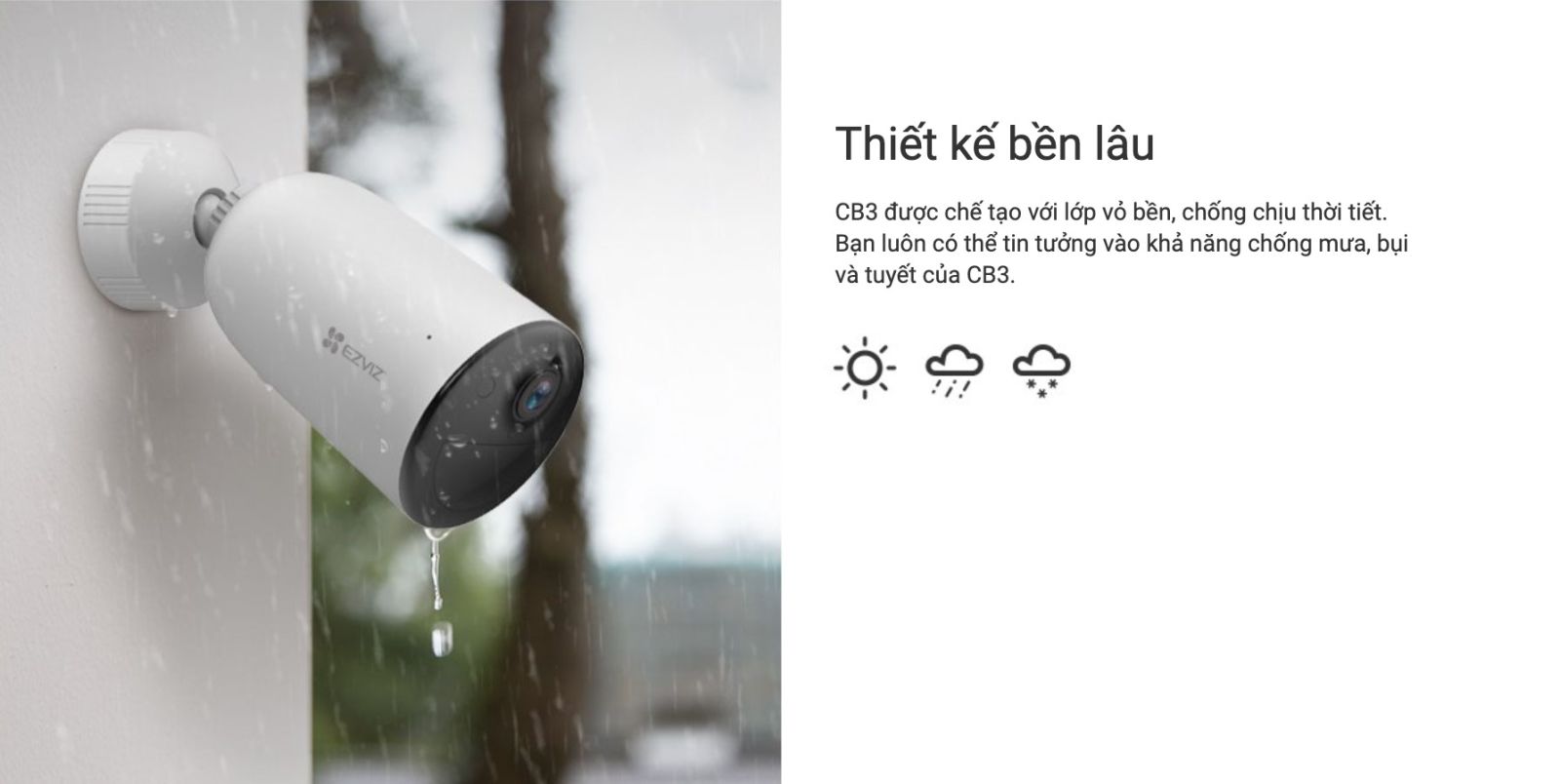 ezviz cb3 1080p Dễ lắp đặt và sử dụng