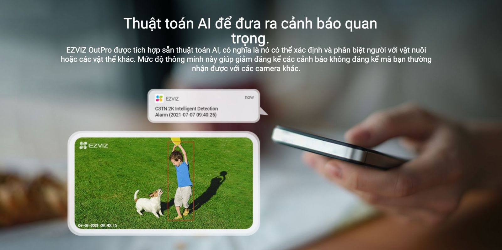 ezviz outpro c3tn 3mp Tích hợp AI