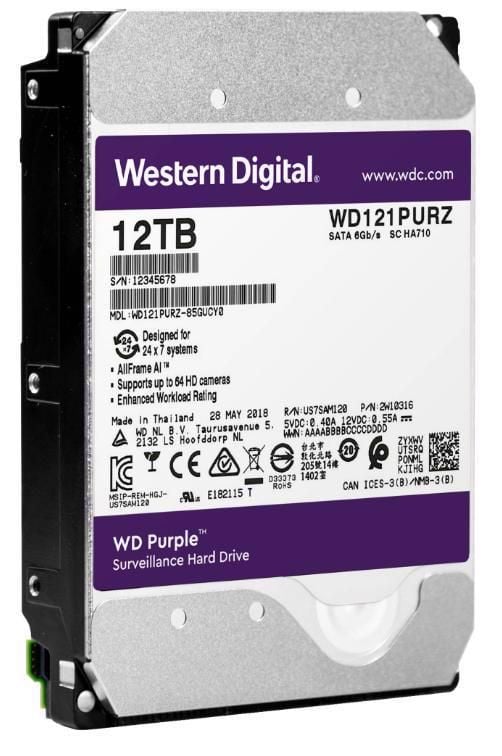 Ổ cứng giám sát WD Purple 12TB WD121PURZ