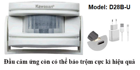 Đầu cảm ứng Kawa D28B-U chuông cửa