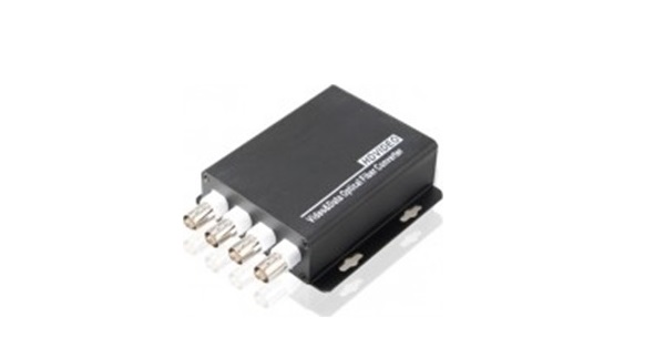 Converter Quang HDTEC 4 Port BNC Video cho Camera Analog