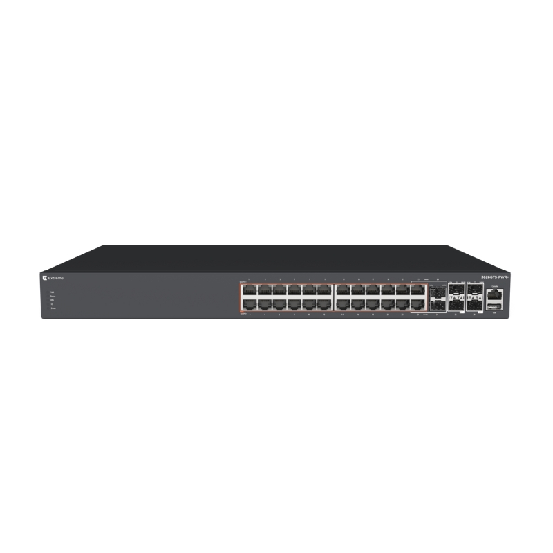 Switch mạng Extreme L3 ERS 3626GTS-PWR+ 30 cổng (AL3600A15-E6)