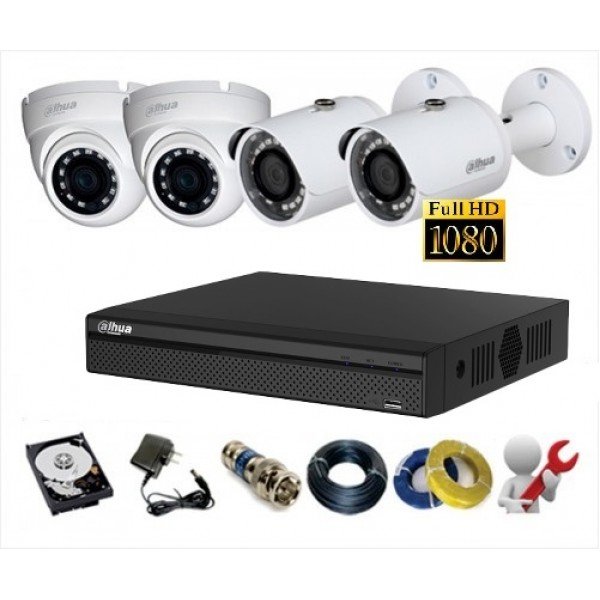 Báo giá trọn bộ 06 camera Dahua 2.0 MP Full HD