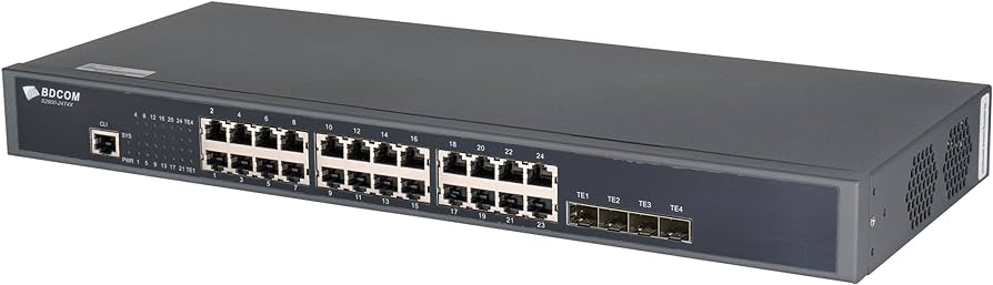 Switch mạng BDCOM L3-lite S2900-24T4X-2DC