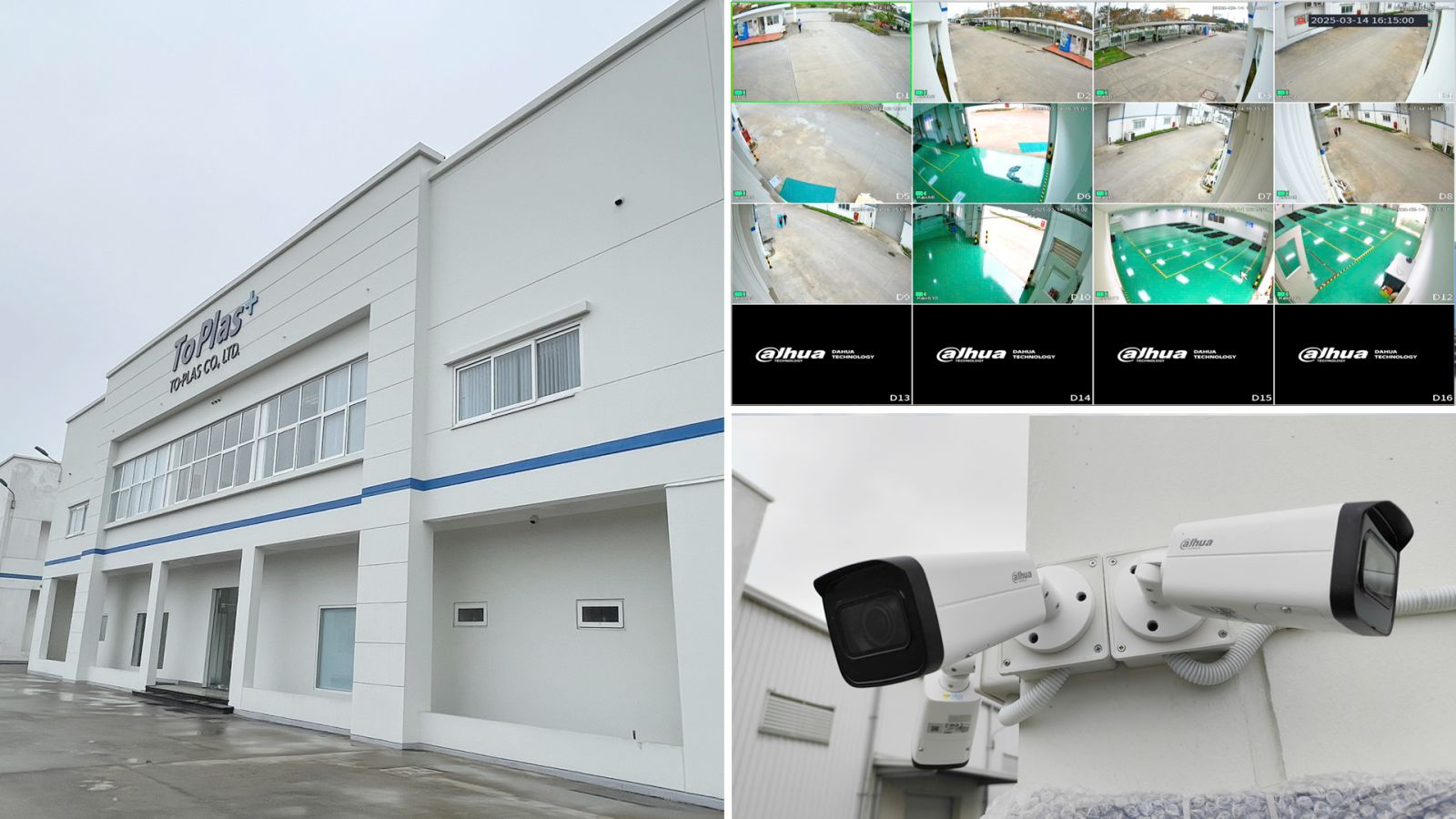 Lắp đặt 12 camera Hải Quan đáp ứng tiêu chuẩn điều kiện giám sát Hải Quan cho Công Ty TNHH To-Plas Việt Nam tại KCN Phố Nối A Hưng Yên