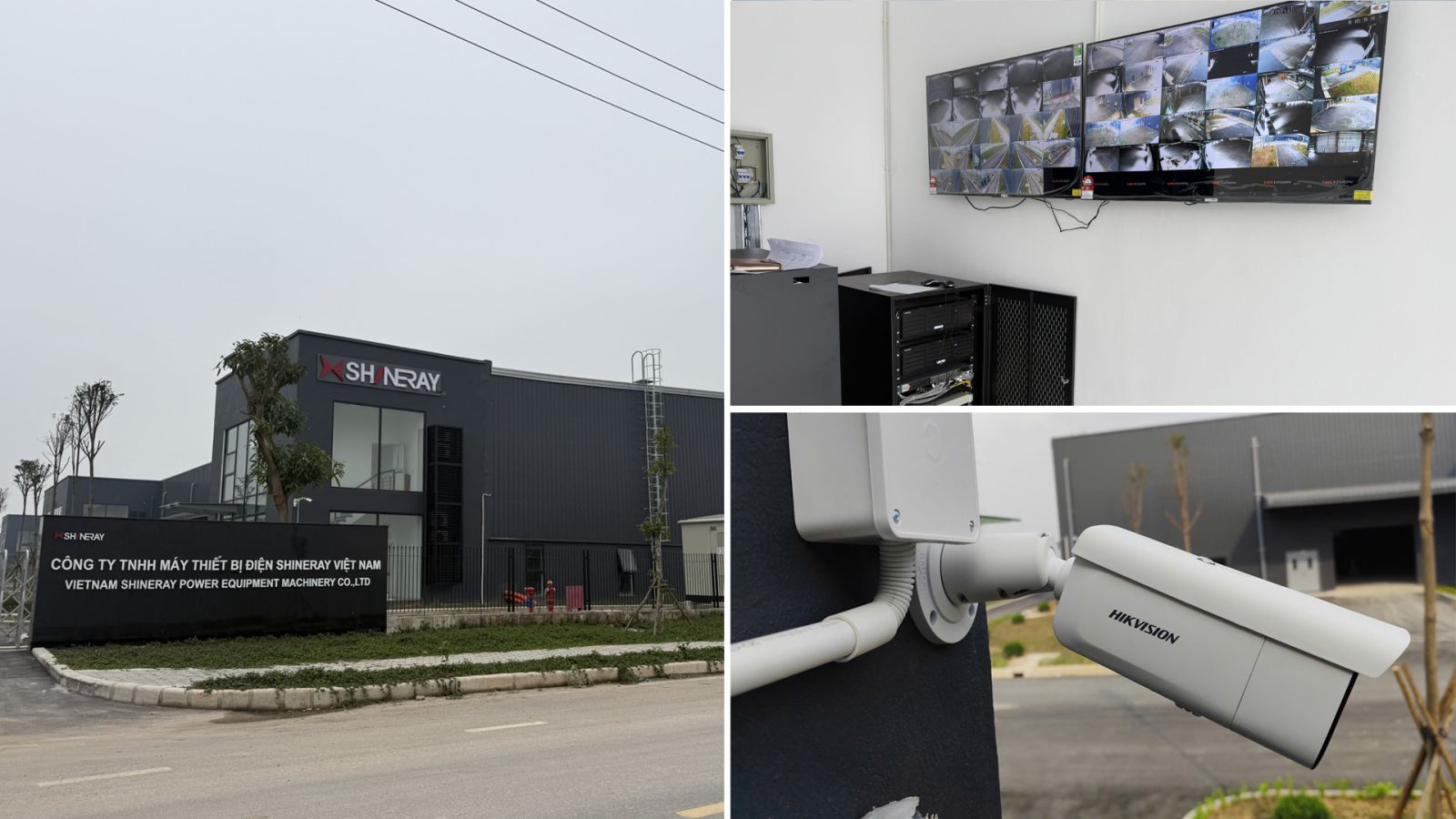 Lắp đặt 54 camera Hải Quan đáp ứng điều kiện giám sát cho công ty TNHH máy thiết bị điện Shineray Việt Nam tại Hưng Yên