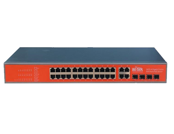 Switch PoE Wi-Tek WI-PS128GF