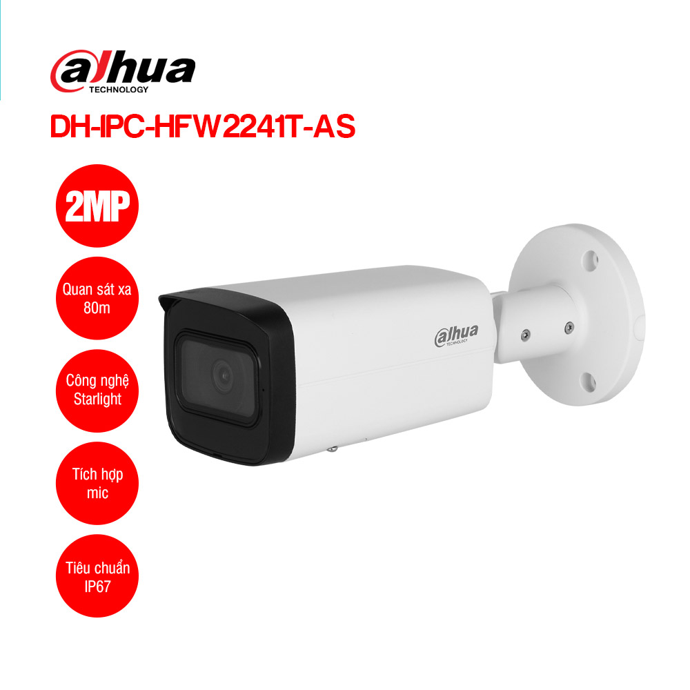 Camera IP 2MP DAHUA DH-IPC-HFW2241T-AS