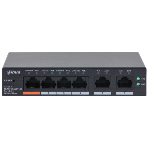 Switch POE Dahua DH-CS4006-4ET2GT-60