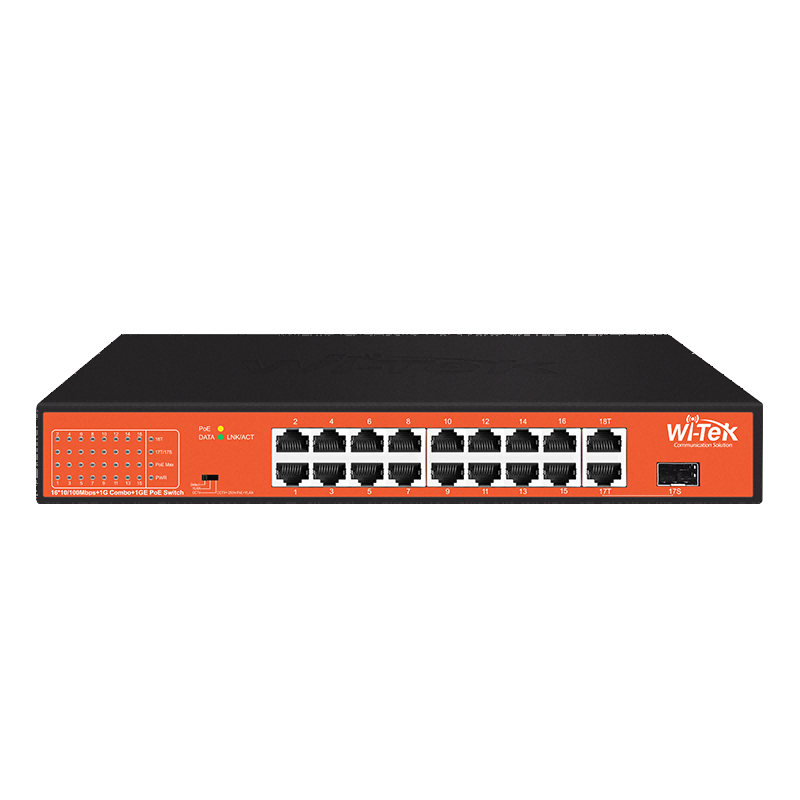 Switch mạng 16 cổng PoE WI-PS518GH