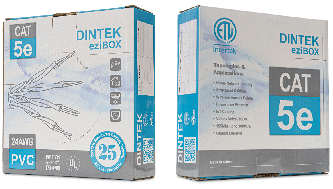 Cáp mạng Dintek CAT.5E UTP 100m (1101-03040)