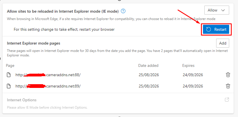 Hướng dẫn xem camera Hikvision trên Microsoft Edge